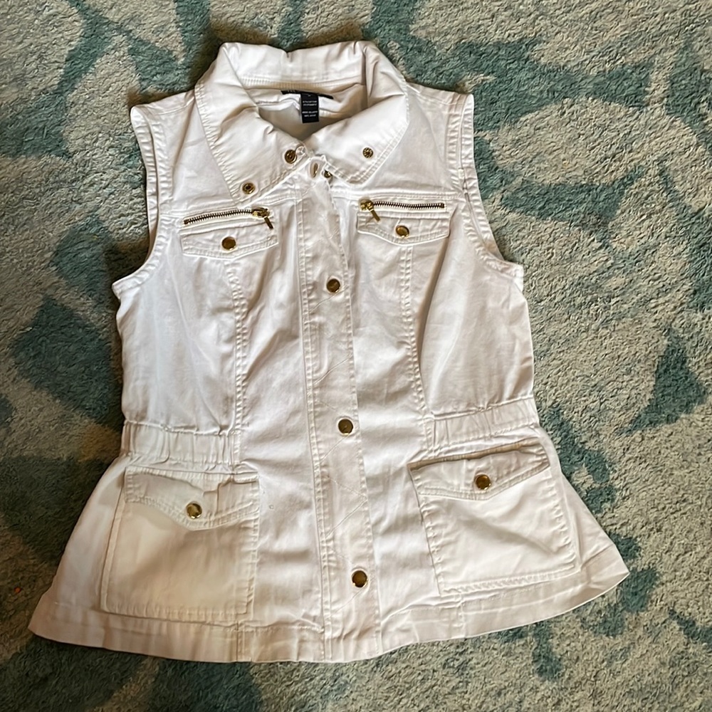 I.N.C White Utility Vest